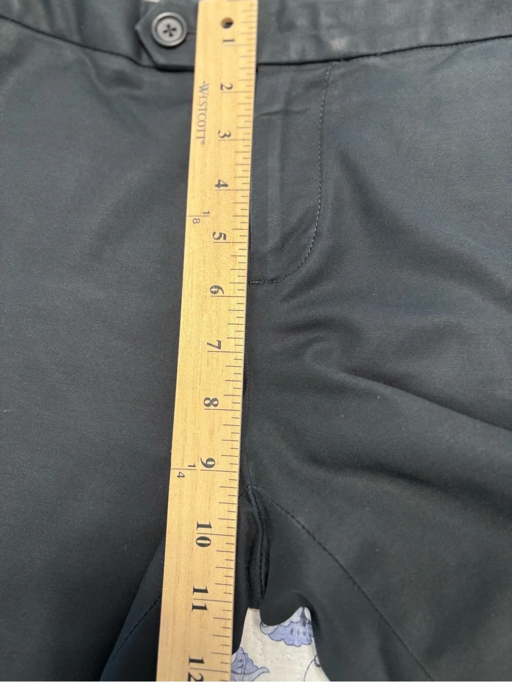 Gap women’s size 10 L Black cotton stretch wide led dress pants trouser pockets - Picture 9 of 9